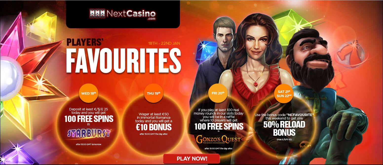 nextcasino player fav bonus